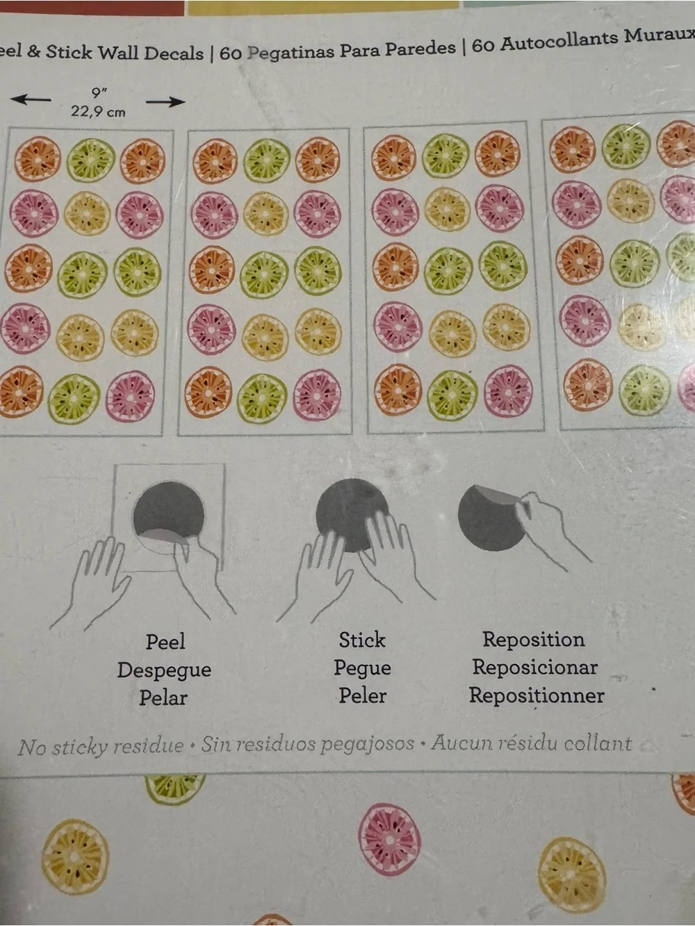 RoomMates RMK4949SCS Jane Dixon Citrus Sweet Peel &Stick Wallpaper decals